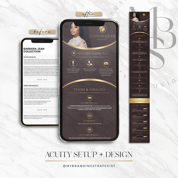 Acuity Scheduling Design